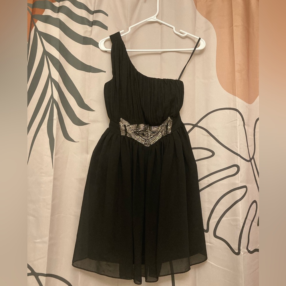 Formal One Shoulder Mini Dress